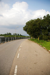 Image showing Road in blue sky