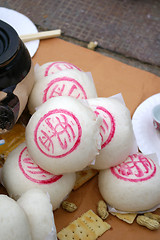 Image showing Lucky buns in Cheung Chau Bun Festival Hong Kong