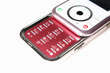 Image showing Mobile phone keypad isolated on white background
