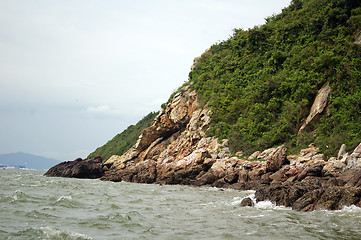 Image showing Coastal landscape in Hong Kong