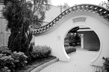 Image showing Chinese garden in Hong Kong