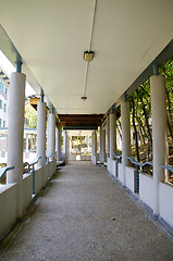 Image showing Walkway in school