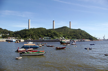 Image showing Power station in Lamma Island, Hong Kong.