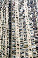 Image showing Residential buildings exterior in Hong Kong