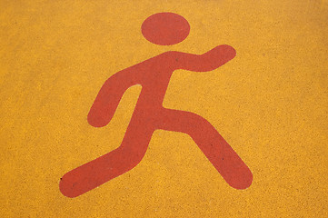 Image showing Pedestrian sign