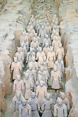 Image showing Terracotta Army close-up