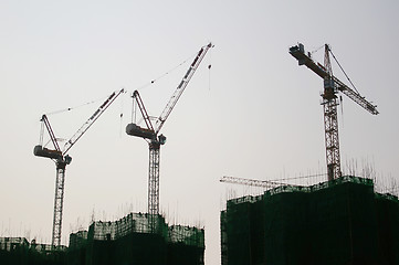 Image showing Construction site in Hong Kong