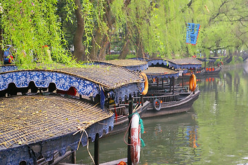 Image showing Nanxun water village town, it is one of the six most famous wate