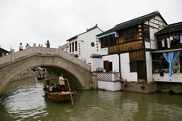 Image showing Zhujiajiao water village in Shanghai, China.