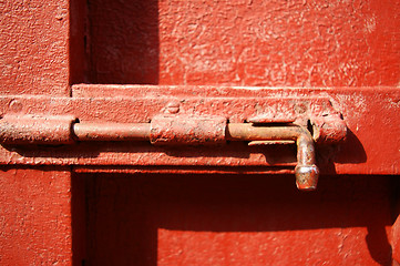 Image showing Chinese lock and door