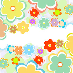 Image showing vector beautiful flower background art