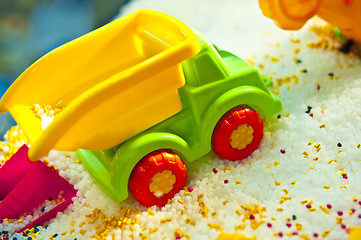 Image showing Colour toy car