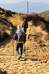 Image showing On the mountain paths