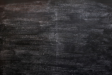 Image showing Blank smudged blackboard