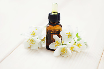 Image showing jasmin essential oil