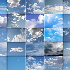 Image showing Blue sky collage