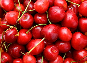Image showing cherry with stem attached