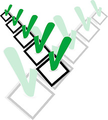 Image showing Check list symbol with ok sign. Vector illustration