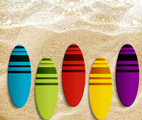 Image showing surf boards