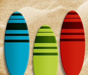 Image showing surf boards