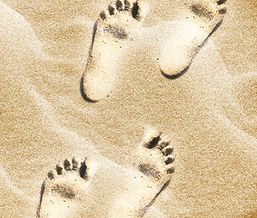 Image showing footprints