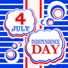 Image showing 4th of July independence day background