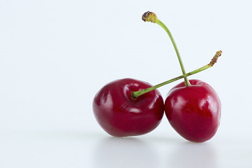 Image showing Red cherries