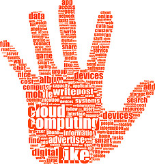Image showing hand with word like - social media and network concept