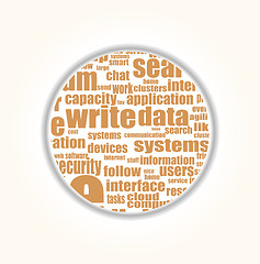 Image showing Like - social media concept in word tag cloud