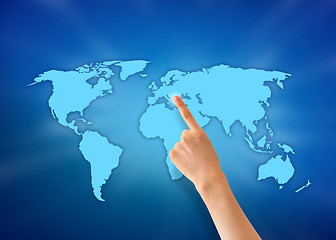 Image showing The world at your fingertips