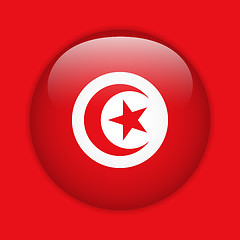 Image showing Turkey Flag Glossy Button