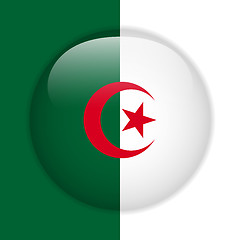 Image showing Algeria Flag Glossy Button