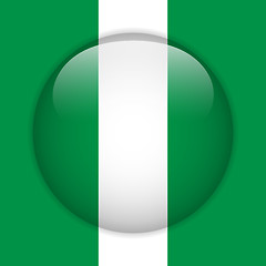 Image showing Nigeria Flag Glossy Button