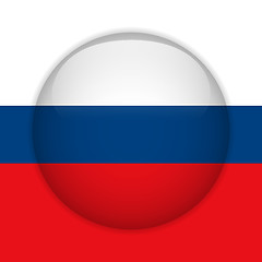 Image showing Russia Flag Glossy Button