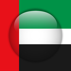 Image showing Emirates Flag Glossy Button