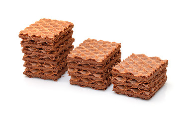 Image showing Heap Chocolate Wafers