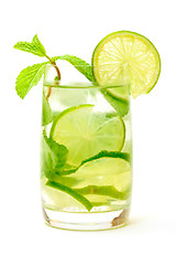 Image showing Mojito Cocktail in a Glass Beaker