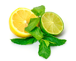 Image showing Fresh Lemon, Lime and Mint