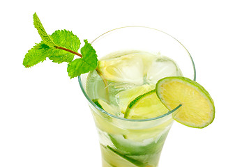 Image showing Mojito Cocktail in a Glass Beaker