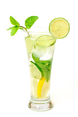 Image showing Mojito Cocktail in a Glass Beaker