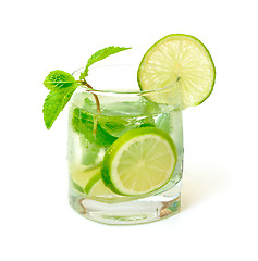 Image showing Mojito Cocktail in a Glass Beaker