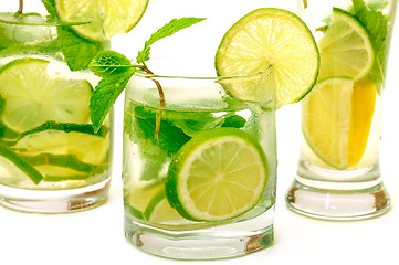 Image showing Mojito Cocktail in a Glass Beaker