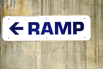 Image showing Ramp sign.