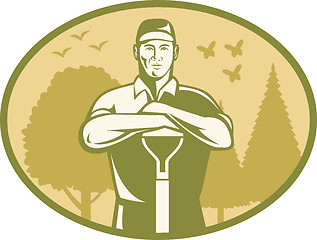 Image showing Gardener Landscaper Farmer Retro