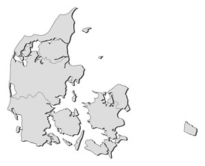 Image showing Map of Danmark