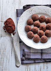 Image showing chocolate truffles