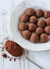 Image showing chocolate truffle 
