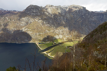 Image showing valley in norway in changeful weather