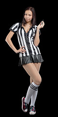 Image showing Sexy Soccer Referee