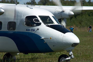 Image showing Skydiver's plane